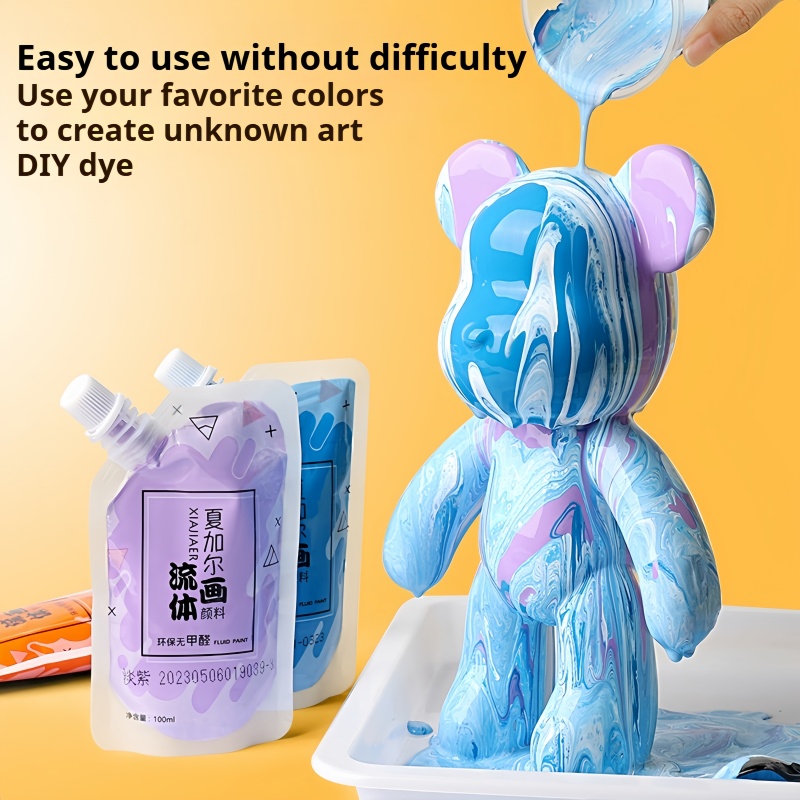 Acrylic Pour Paint - Multi-colour /100ML/xiajiaer Fluid Painting Paints diy