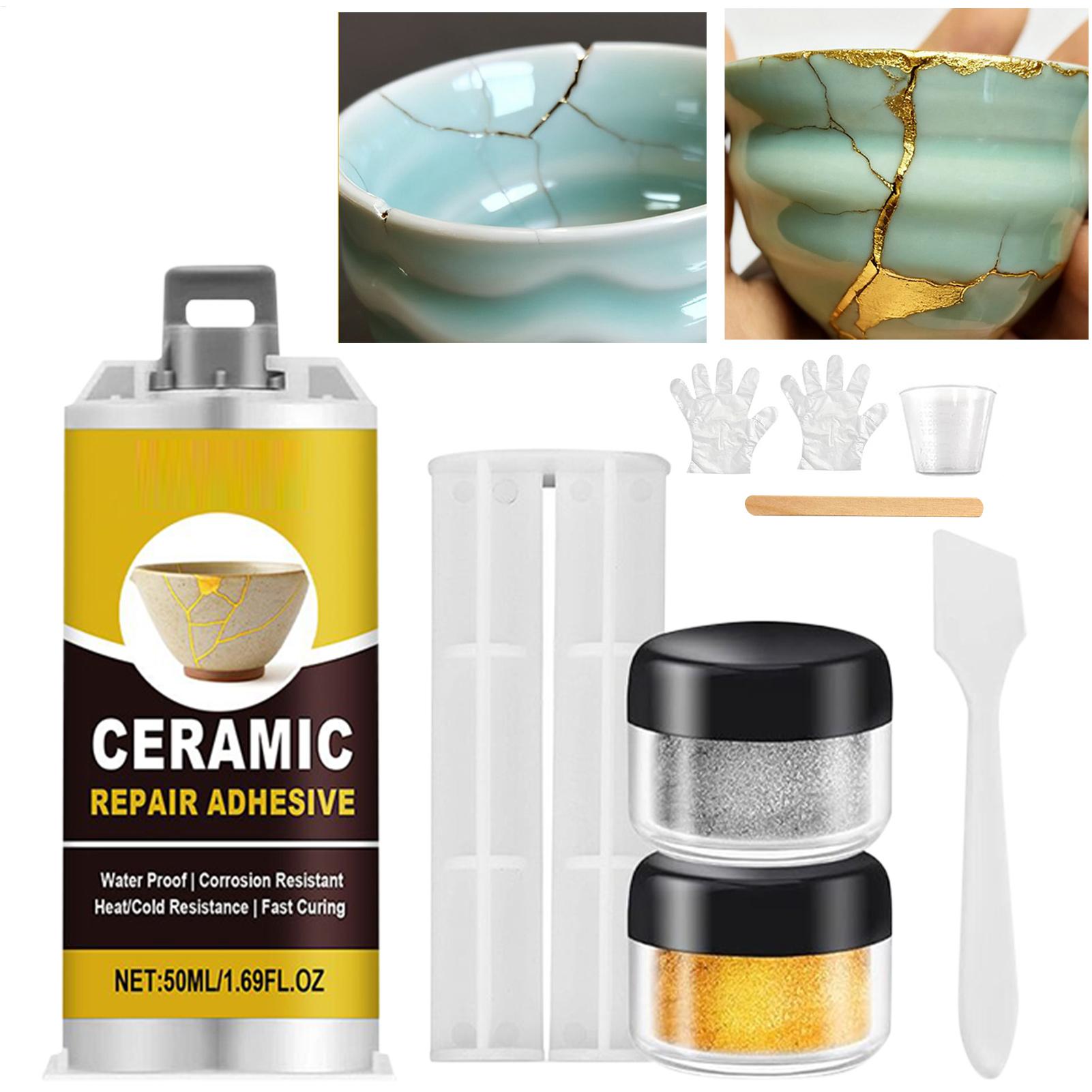 Art Craft Cup - Porcelaine Repair Kit Gold Ceramic Glue