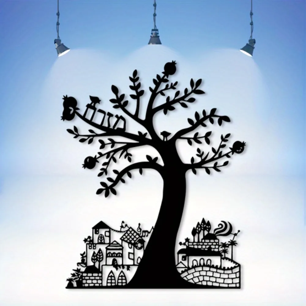 Art Craft & Architecture - CIFBUY Metal Wall Art Pomegranate Tree