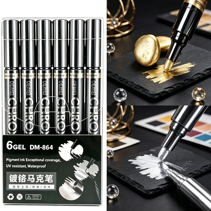 Art Craft Mirror - 1/3/5/12pcs Chrome Mirror Marker Pen Set,