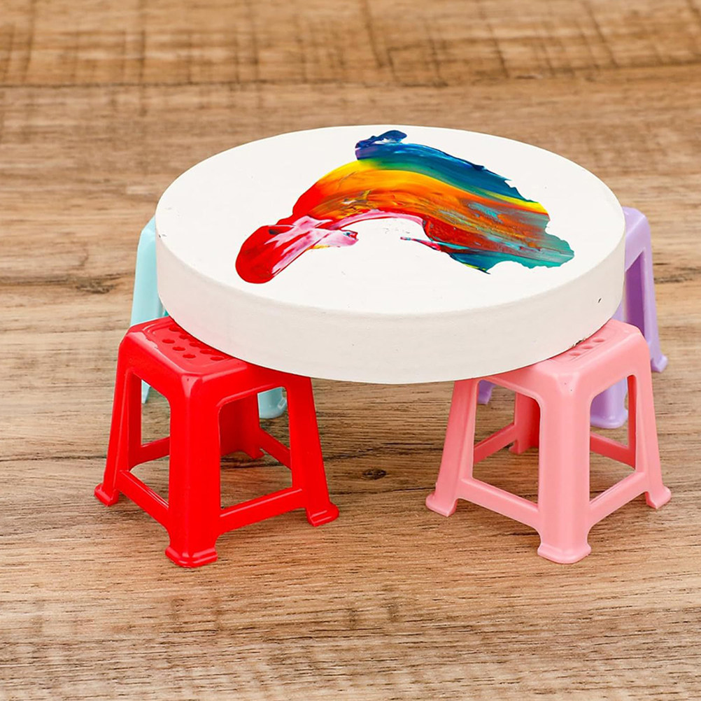Acrylic Pour Paint - 12Pcs Mini Canvas Stands Painting Supports