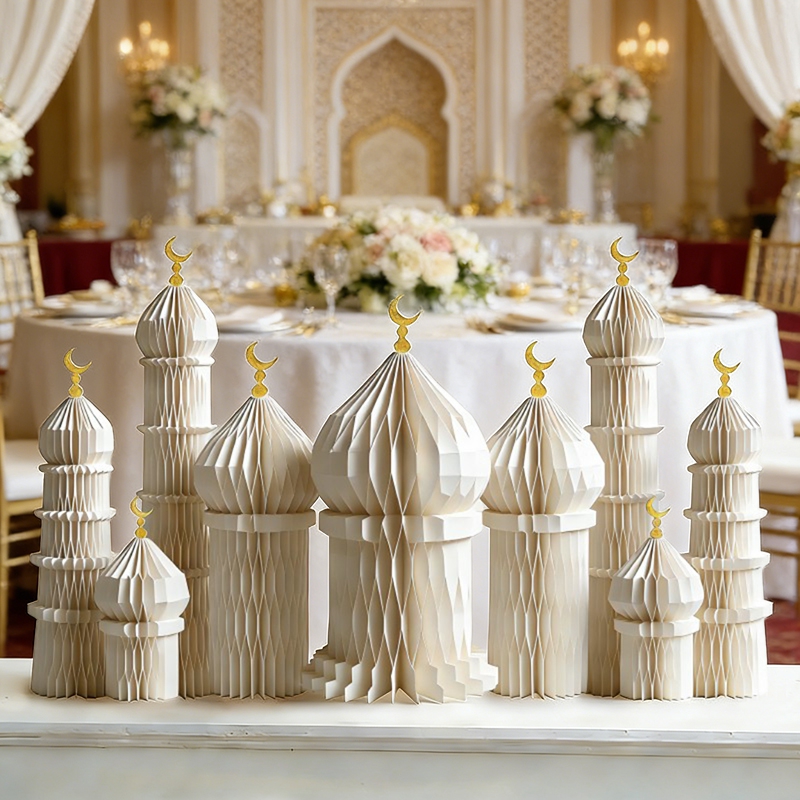 Art Craft Earth Day - 3D Honeycomb Paper Art Palace Set