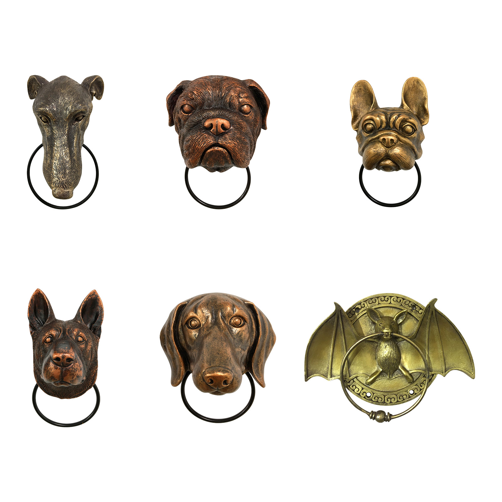 Art Craft Door - Creative Animals Head Door Knocker Retro