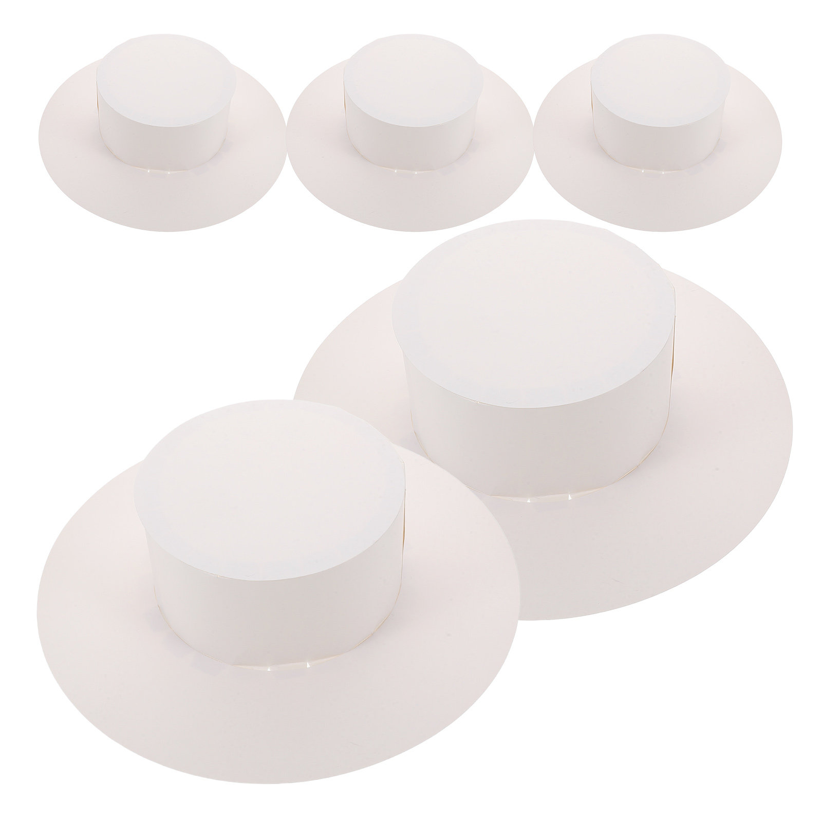 Art Craft For Preschool - 5Pcs DIY Paintable Paper Sun Hats