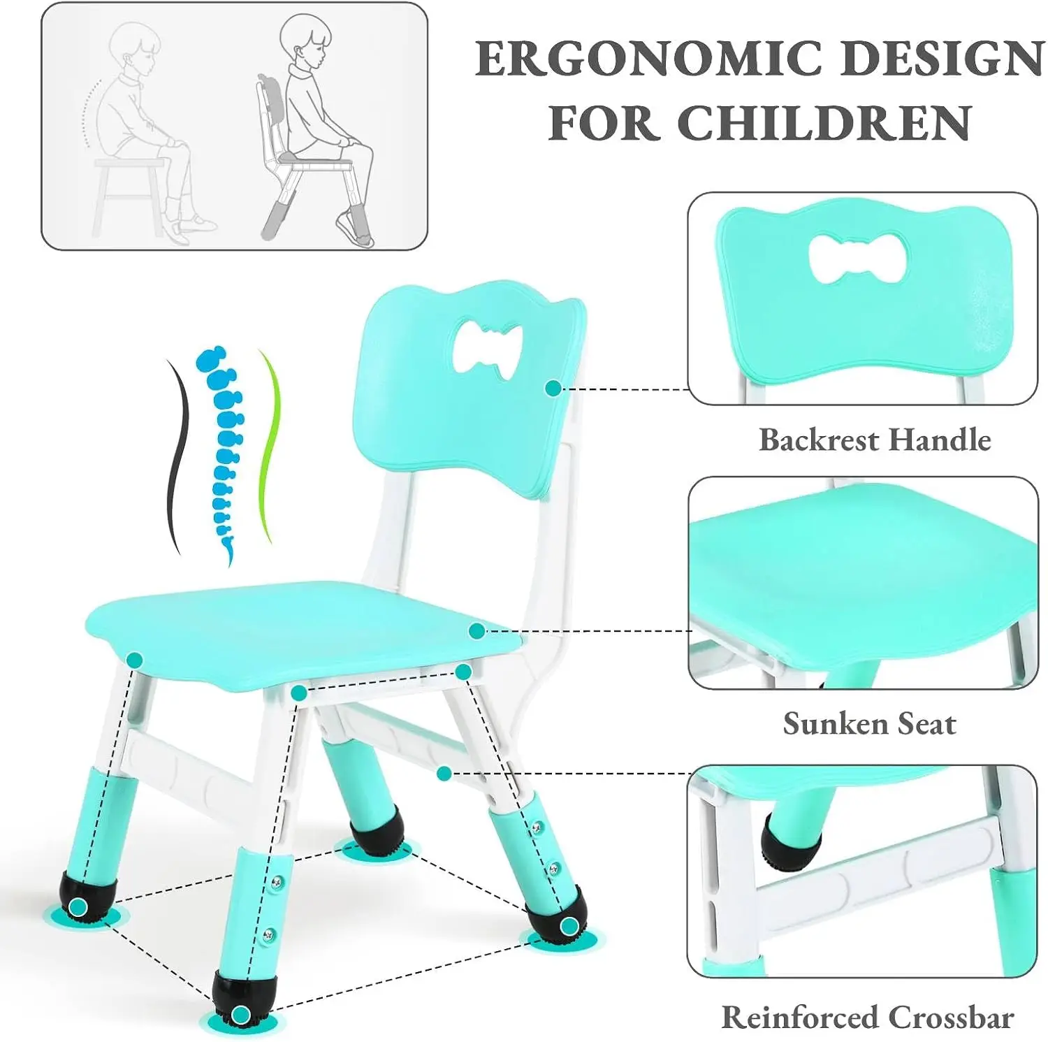 Kids Table and 6 Chairs Set, H - огляд і ціна Art Craft For Preschool