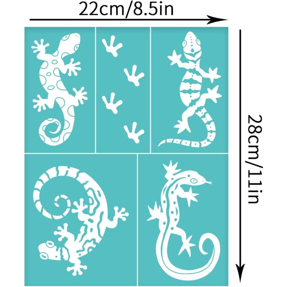 2Pcs 8.6x11 Inch Lizard Self-A - огляд і ціна Silk Screen Printing