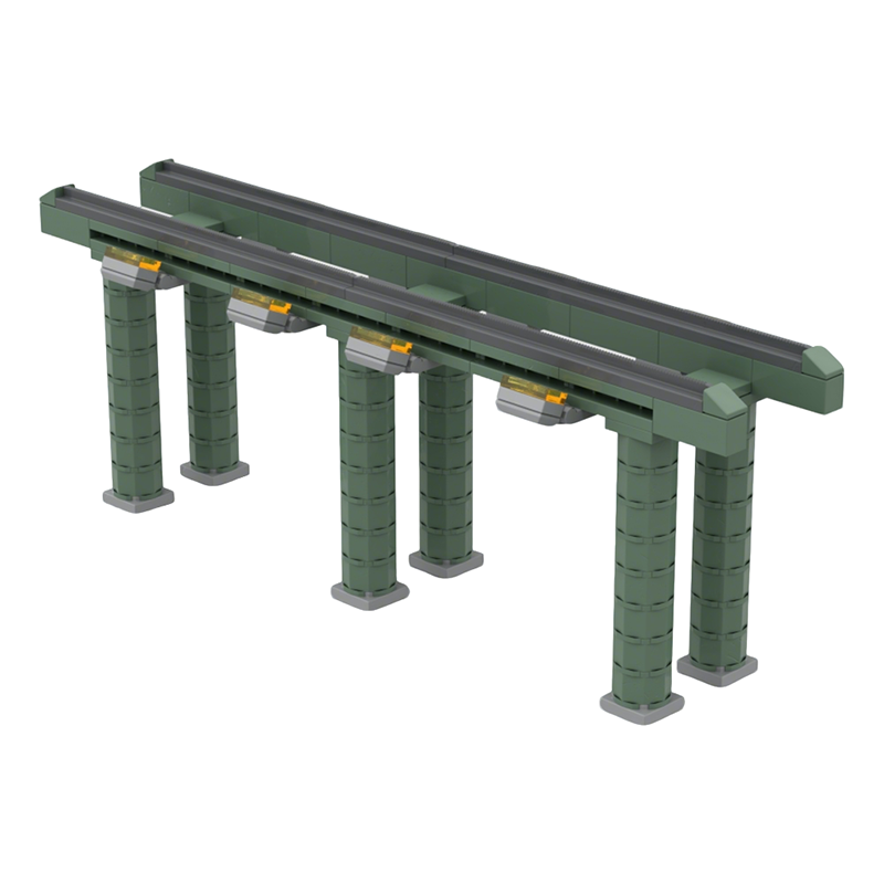 124pcs MOC Train Museum Stand  - огляд і ціна Art Craft Museum