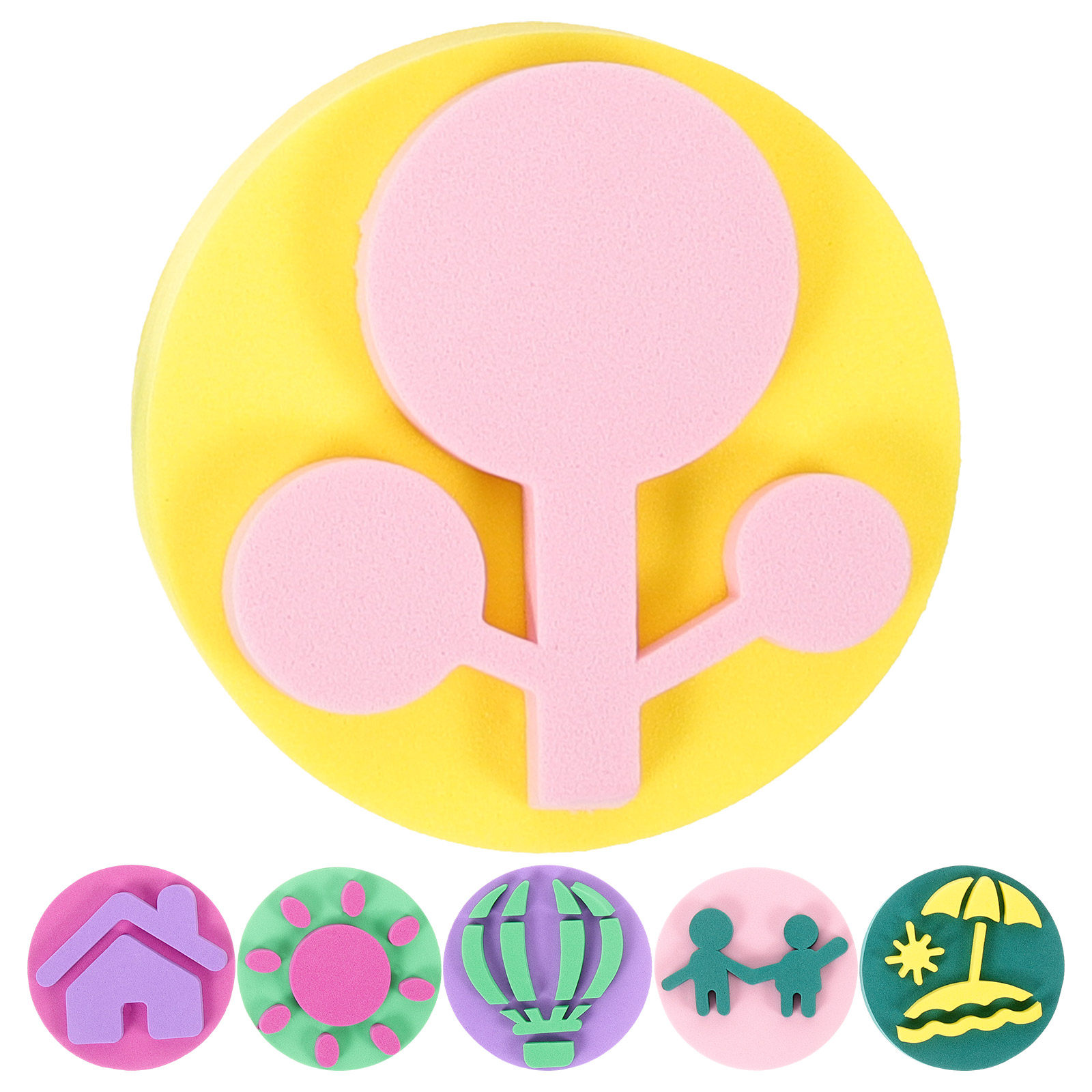6Pcs Washable Sponge Stamper f - огляд і ціна Art Craft For Preschool