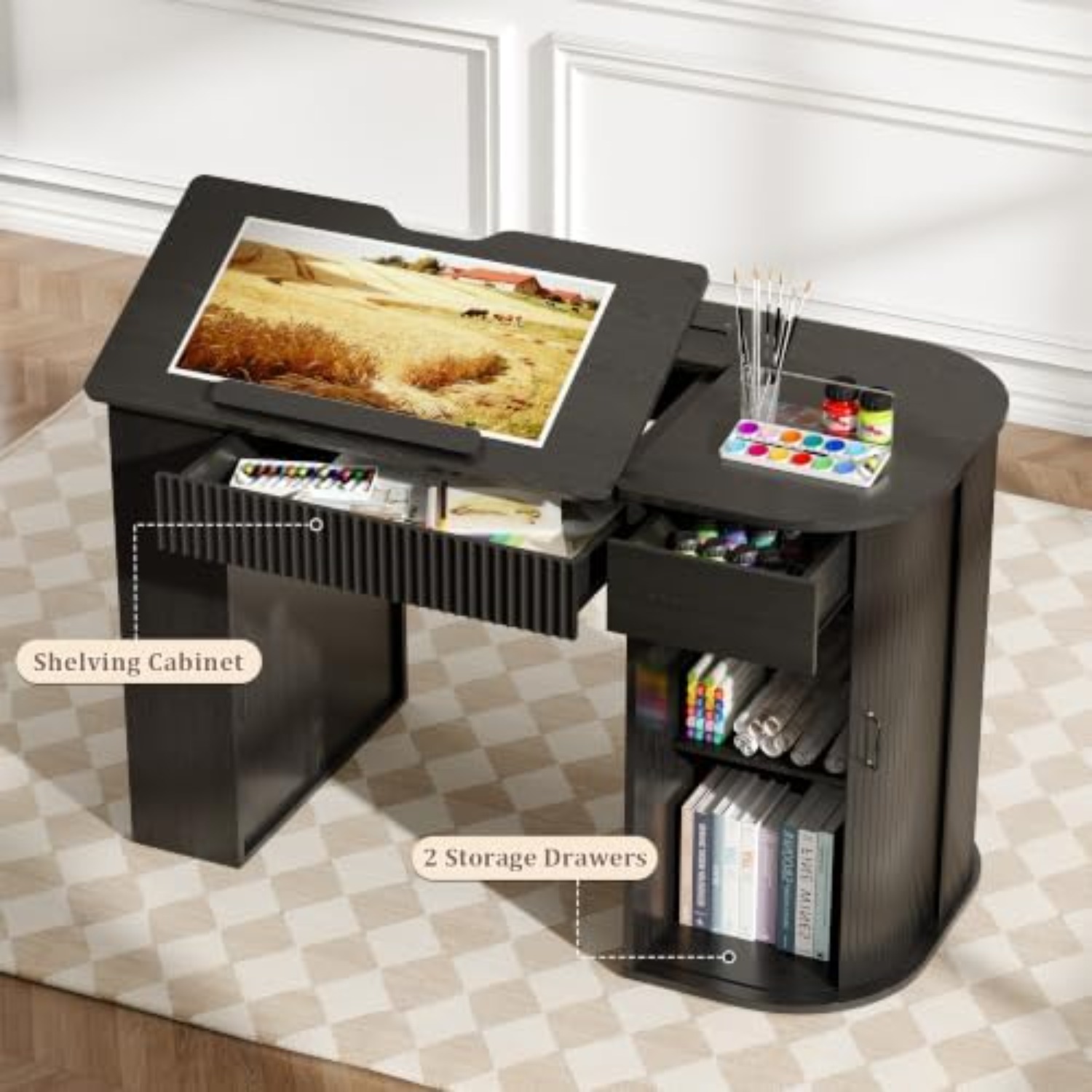 Drafting Table with Storage Ca - огляд і ціна Art Craft & Architecture