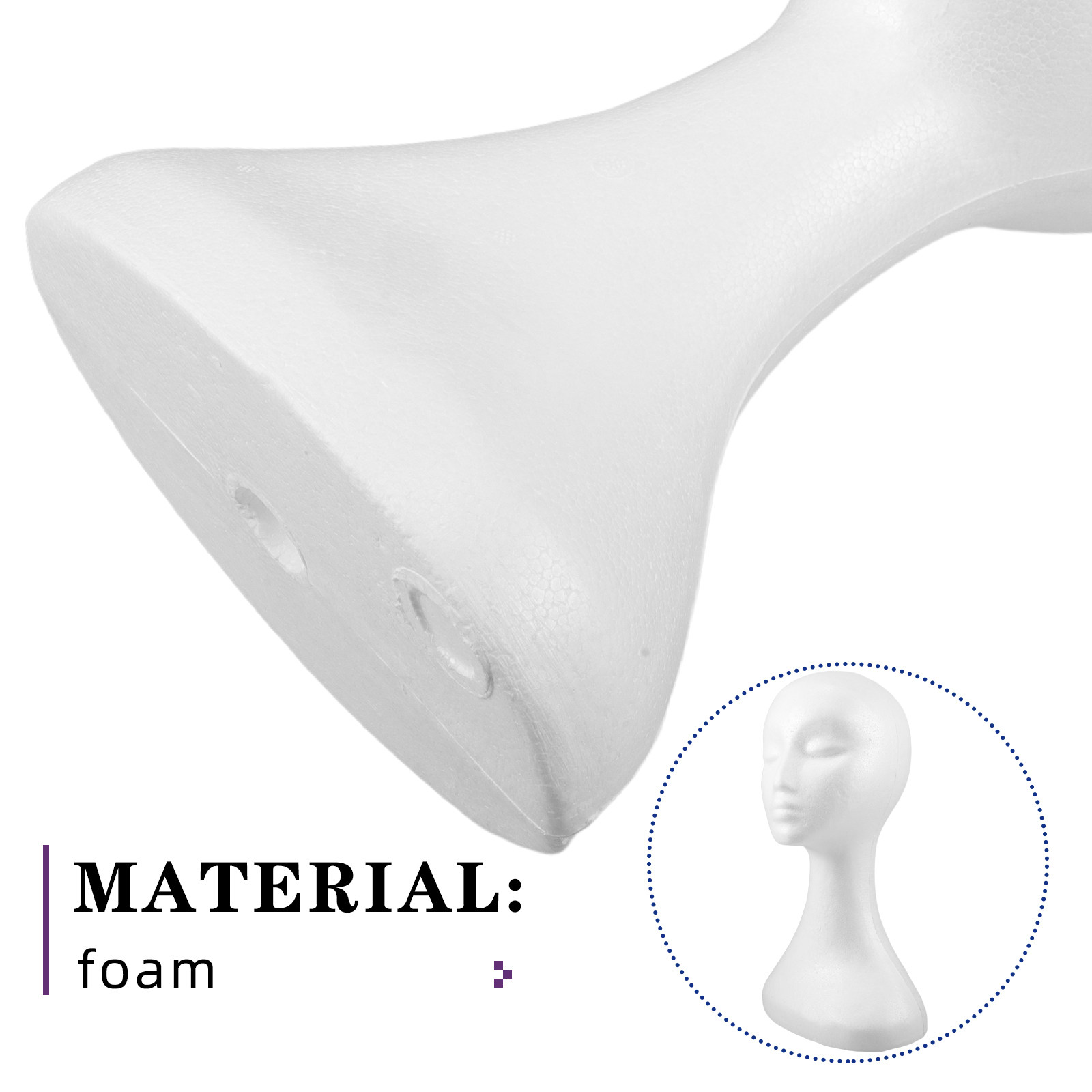 Male Foam Mannequin Head for W - огляд і ціна Art Craft Hat