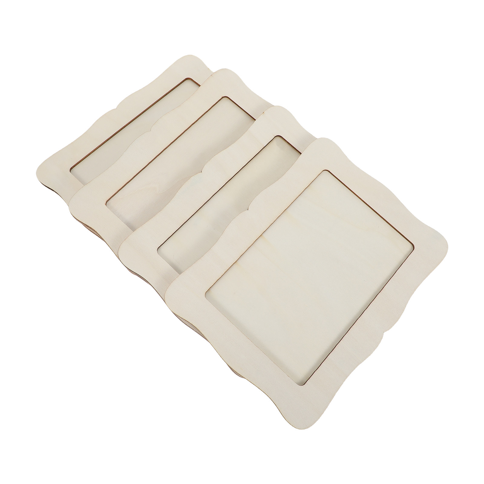 4Pcs Paintable Wood Picture Fr - огляд і ціна Art Craft For Preschool