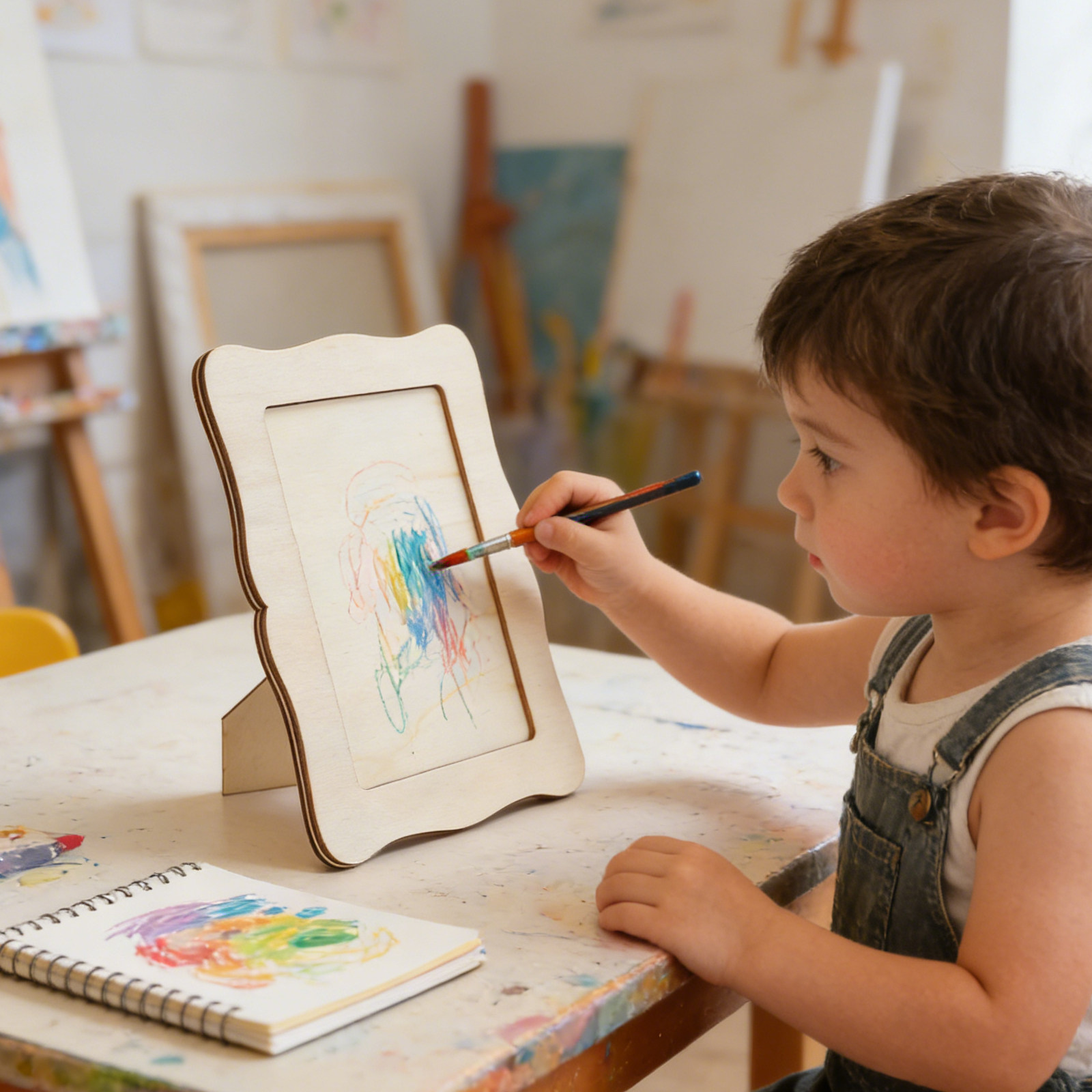 4Pcs Paintable Wood Picture Fr - огляд і ціна Art Craft For Preschool