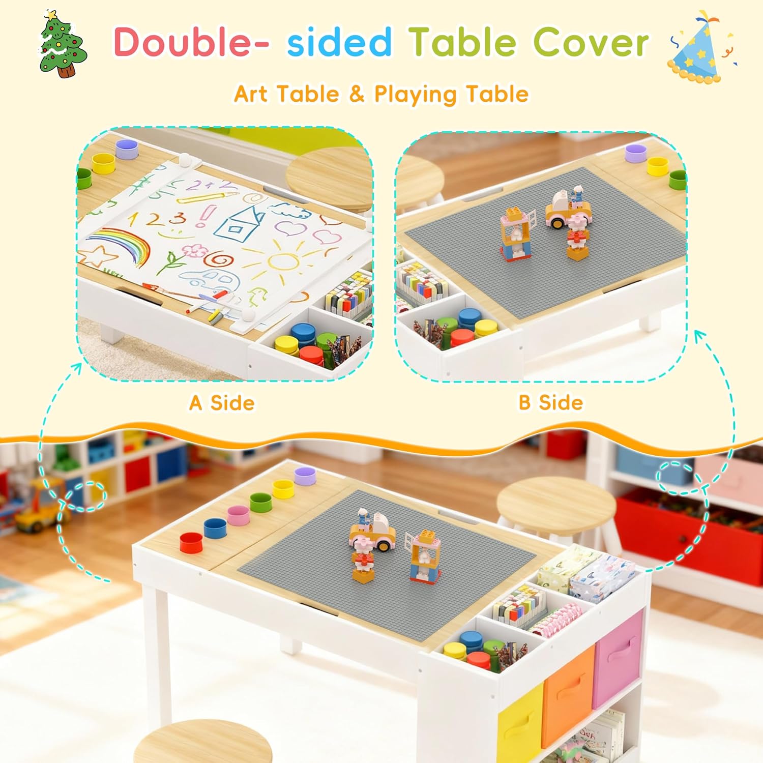 Kids Art Table and 2 Chairs Se - огляд і ціна School Of Art X Craft