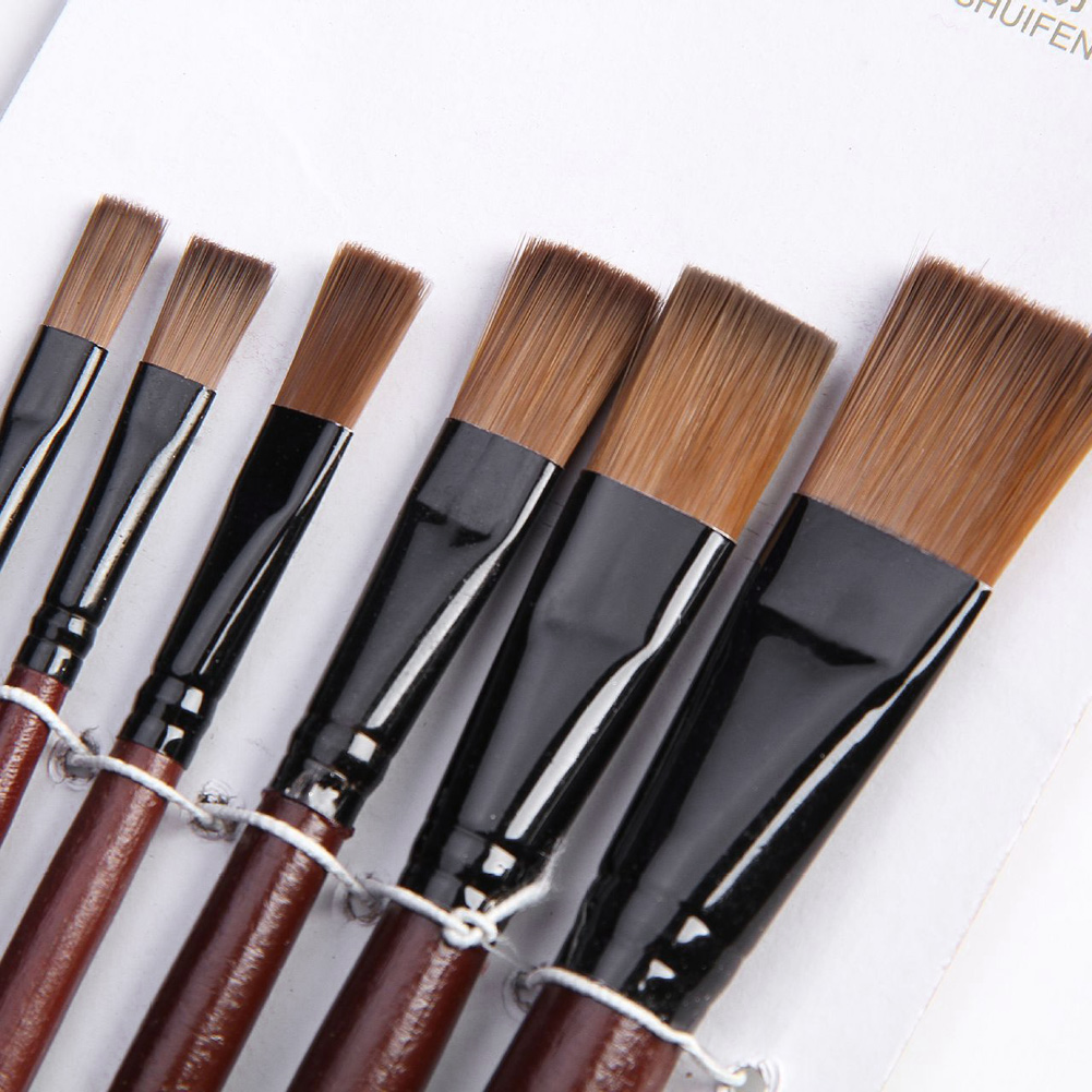 6Pcs Nylon Acrylic Oil Paint G - огляд і ціна Gouache Paint Set