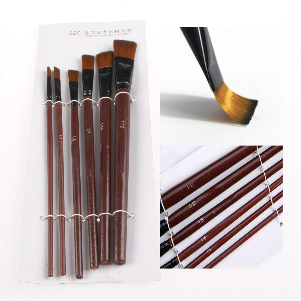 6Pcs Nylon Acrylic Oil Paint G - огляд і ціна Gouache Paint Set