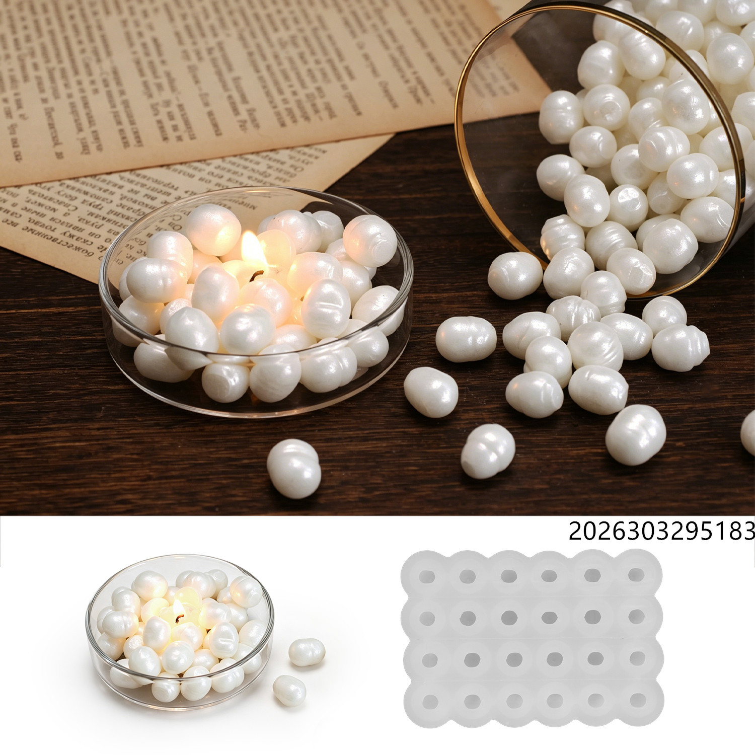 Healing Ocean Pearl Mirror Wax - огляд і ціна Candle Making Wax