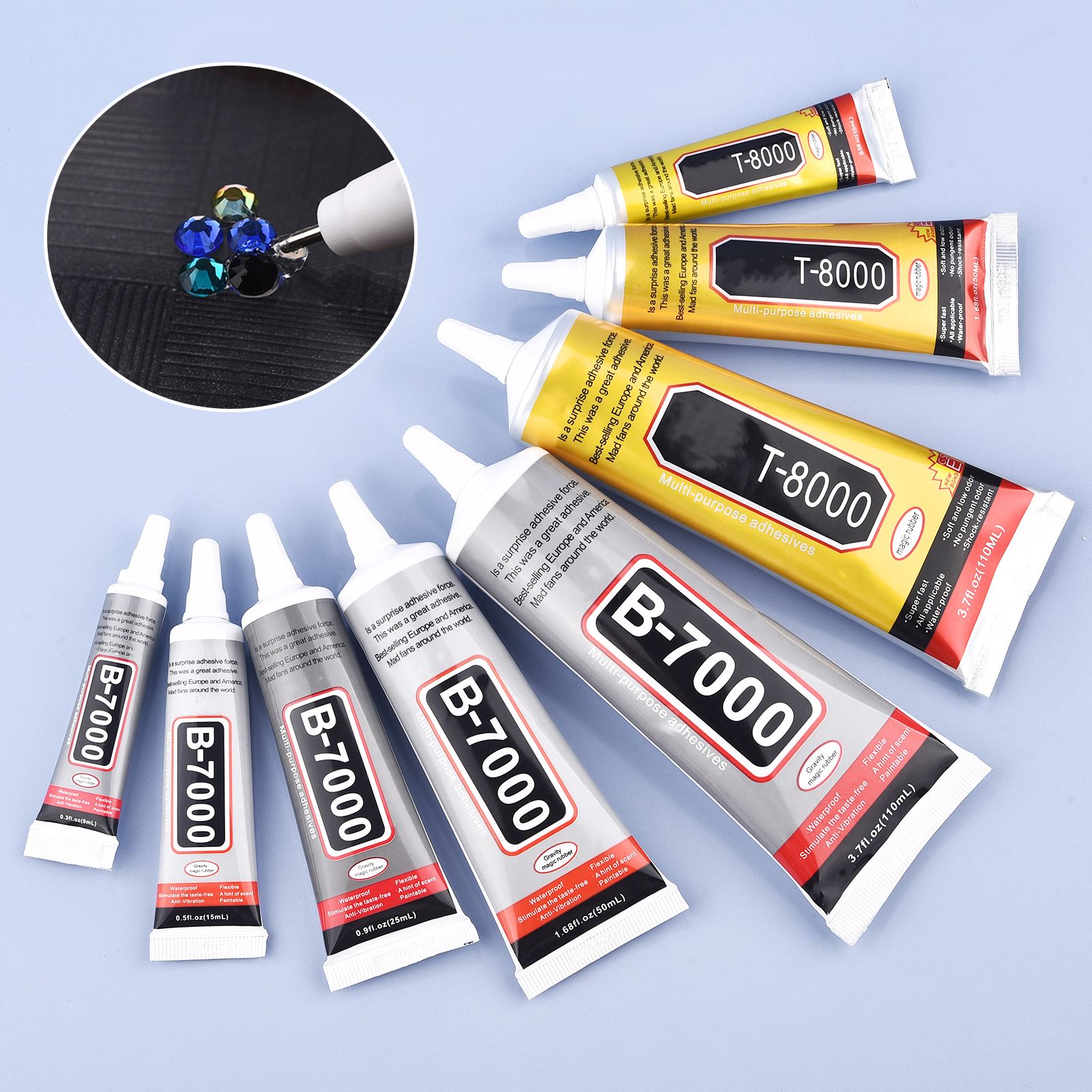 9/15/50/110ml B-7000 Glue T-80 - огляд і ціна Art Craft Glue