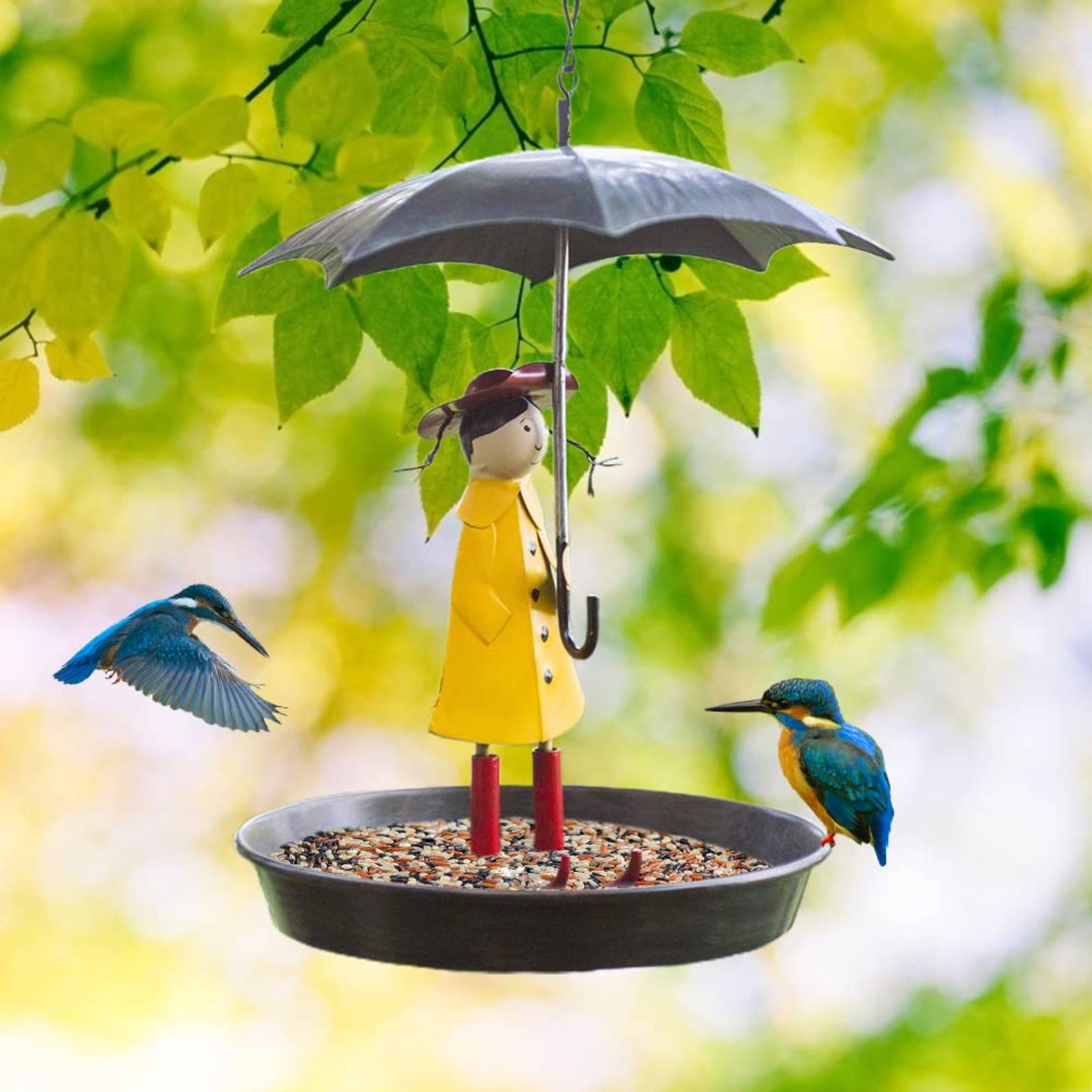 Girl with Umbrella Bird Feeder - огляд і ціна Art Craft Umbrella