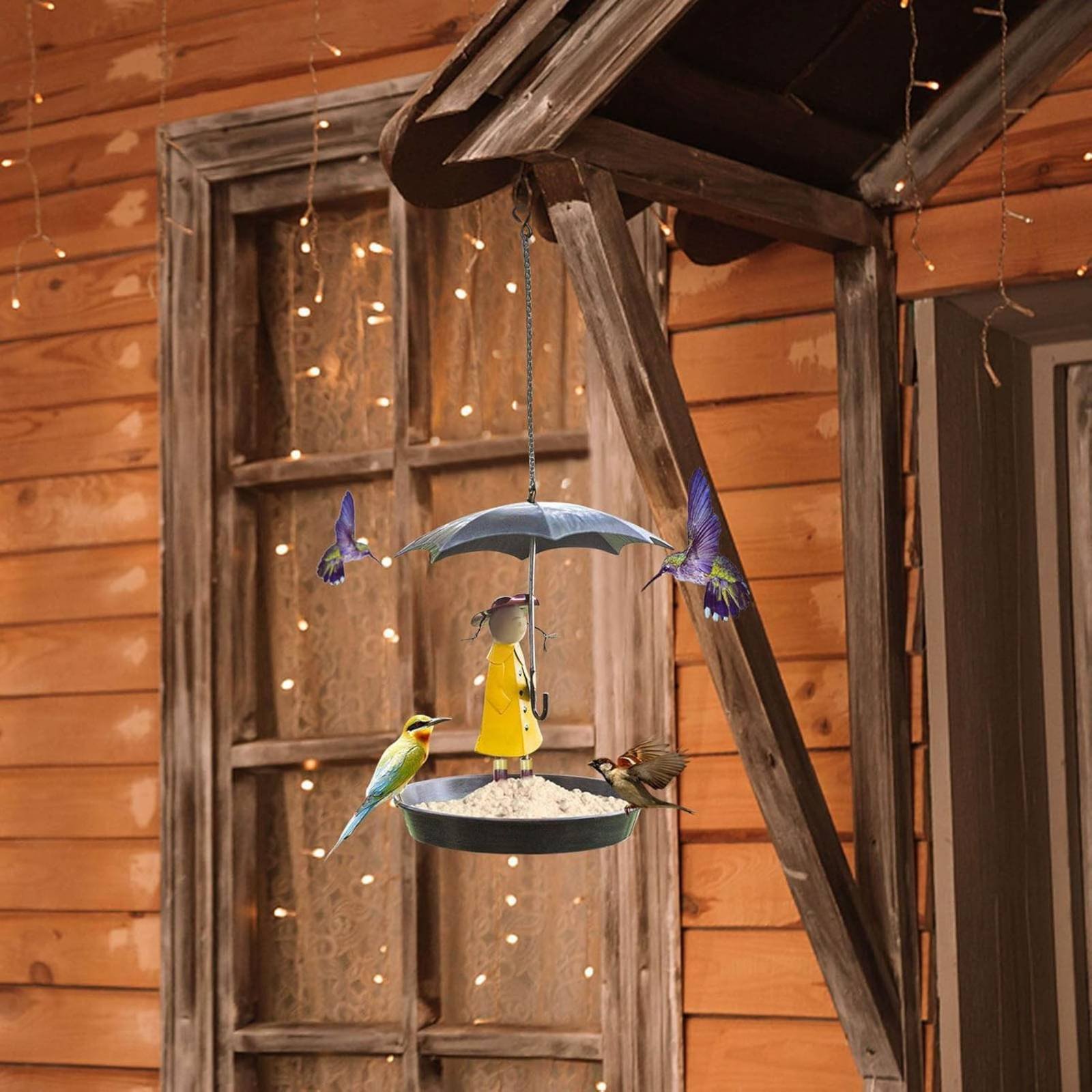 Girl with Umbrella Bird Feeder - огляд і ціна Art Craft Umbrella