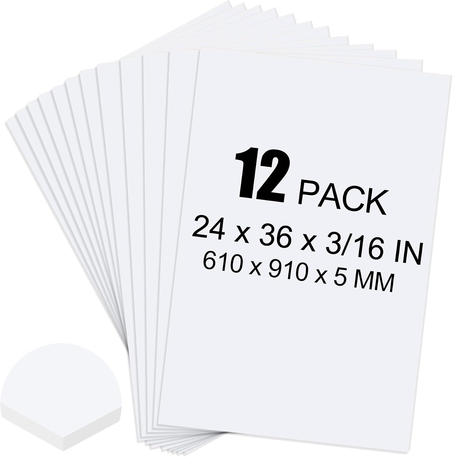 12 Pack White Foam Board, 24 x - огляд і ціна School Of Art X Craft