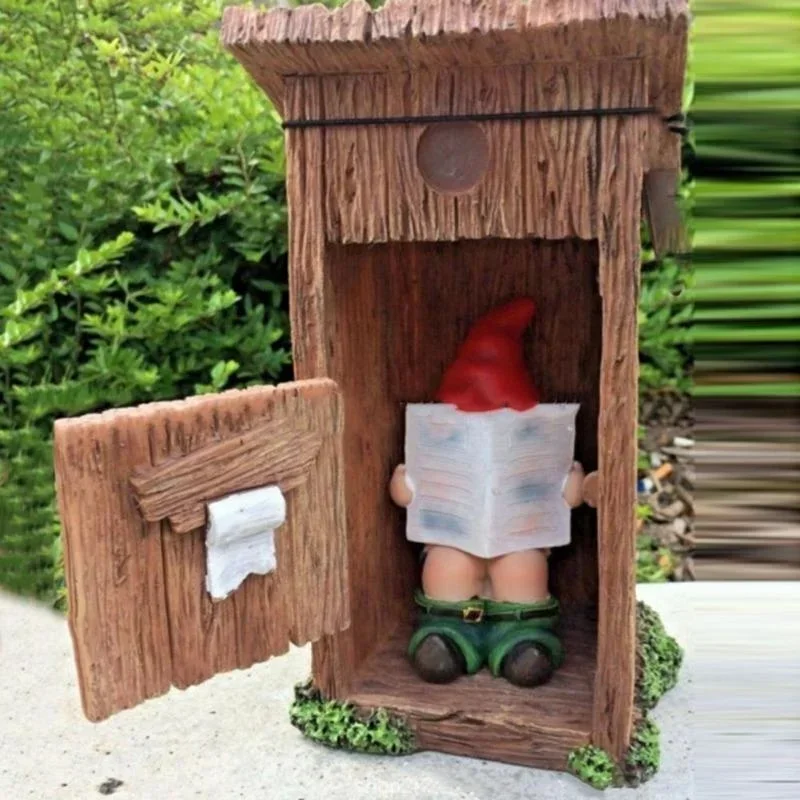 Reading Book Gnome Statue Scul - огляд і ціна Art Craft Door
