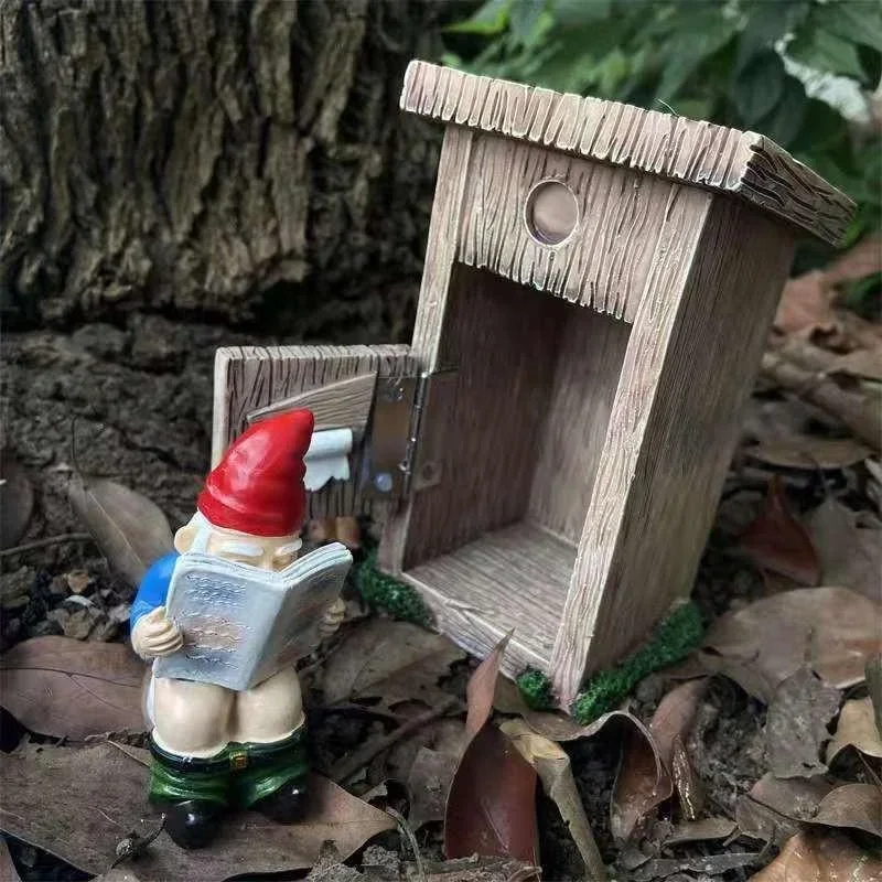 Reading Book Gnome Statue Scul - огляд і ціна Art Craft Door