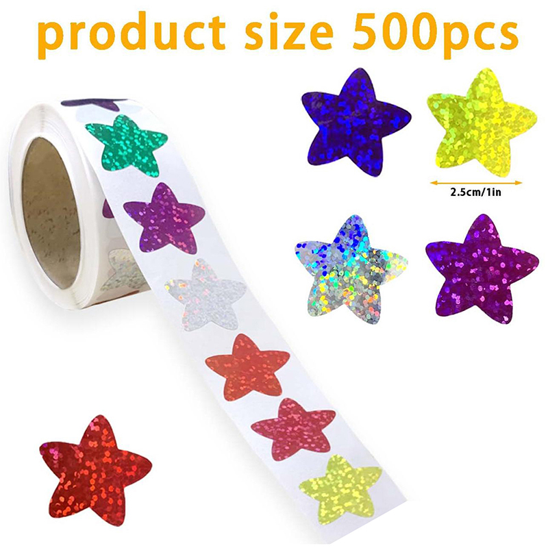 500Pcs/Roll Colorful Star Stic - огляд і ціна School Of Art X Craft