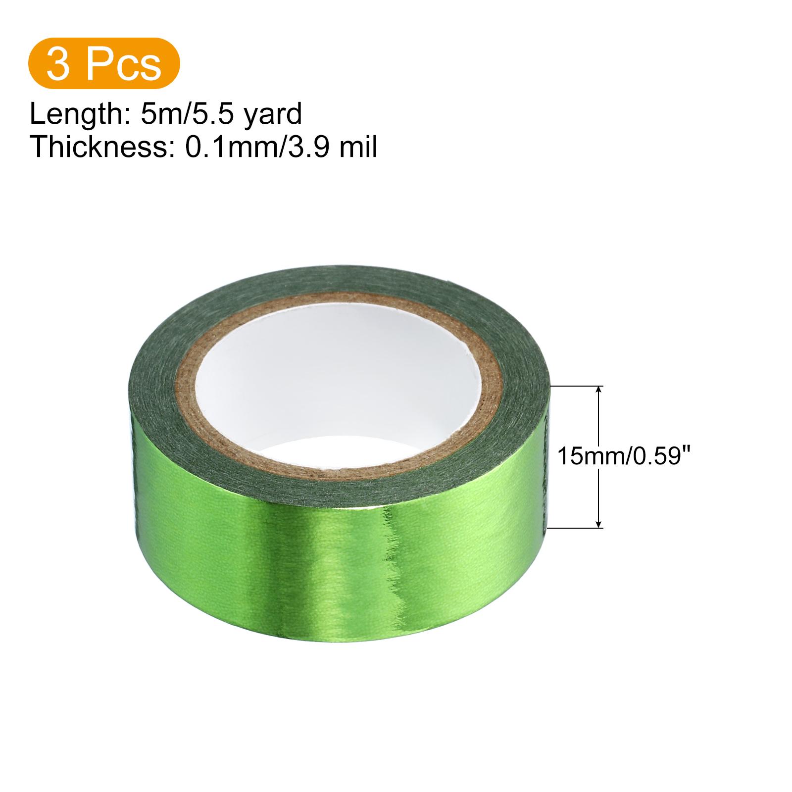 3 Roll 15mmx5m Metallic Washi  - огляд і ціна Art Craft Mirror