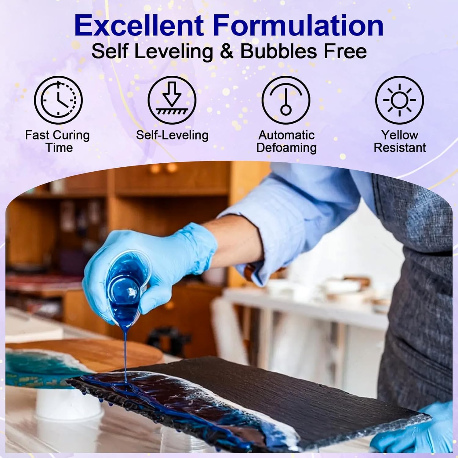 Clear Epoxy Resin AB Glue Hard - огляд і ціна Art Craft Glue