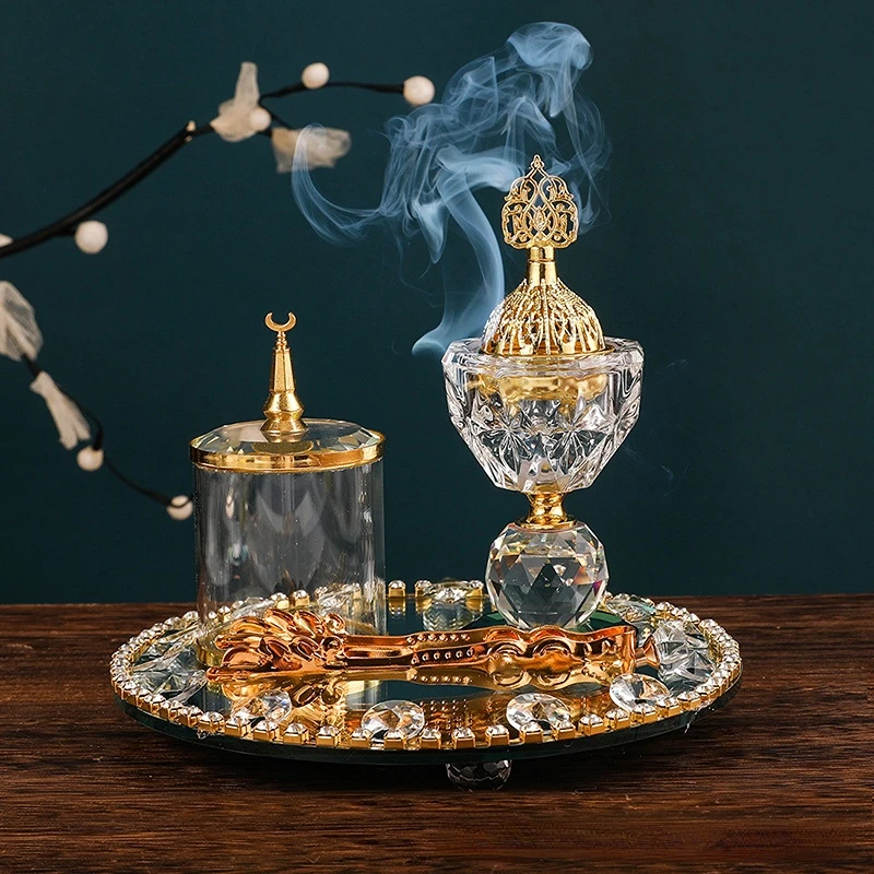 Round Gold Crystal Incense Bur - огляд і ціна Art Craft Decoration Ideas