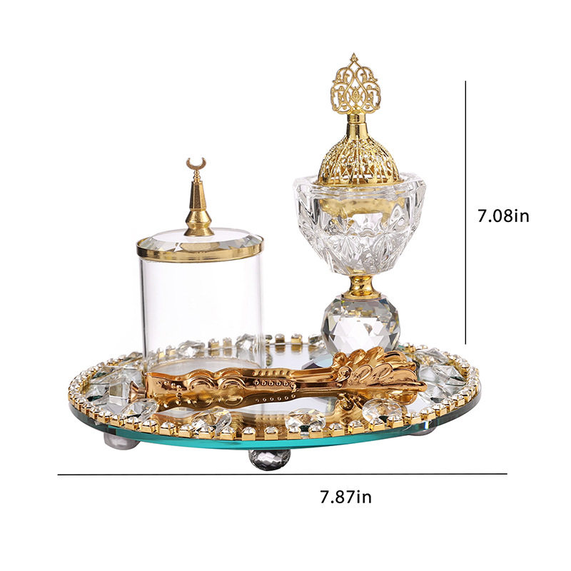 Round Gold Crystal Incense Bur - огляд і ціна Art Craft Decoration Ideas