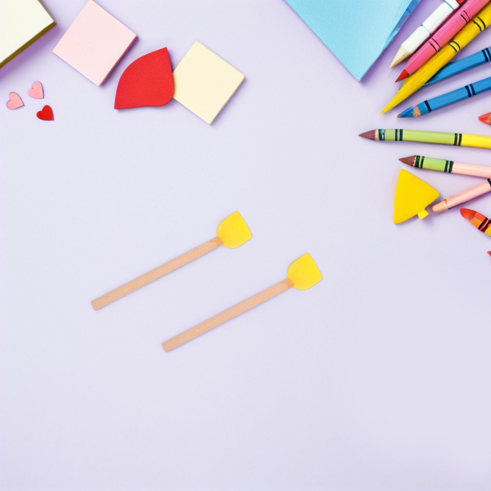 80Pcs Tools Round Sponge Brush - огляд і ціна Art Craft For Preschool