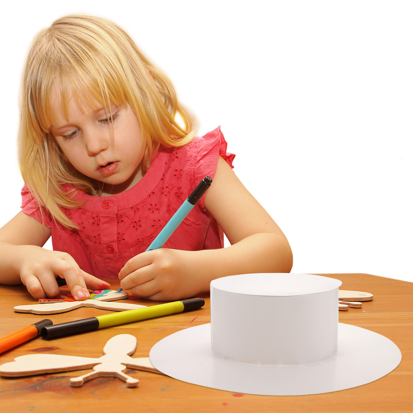 5Pcs Blank Children's Paper Ha - огляд і ціна Art Craft Hat
