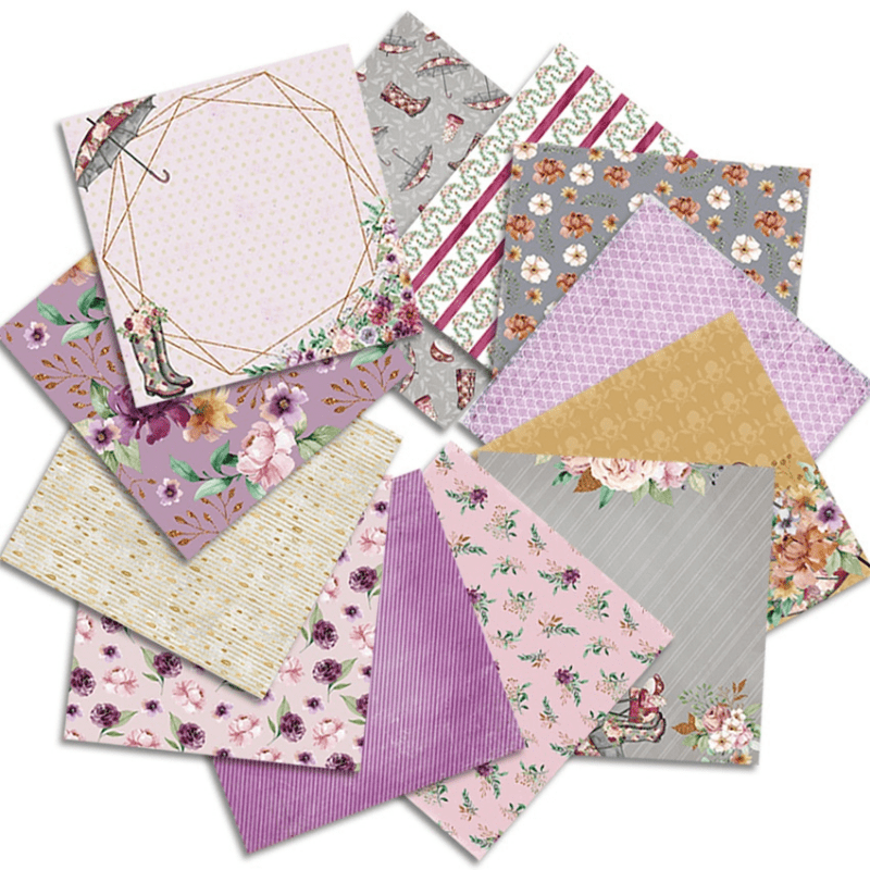 24 Sheets/Pack Floral Umbrella - огляд і ціна Art Craft Umbrella