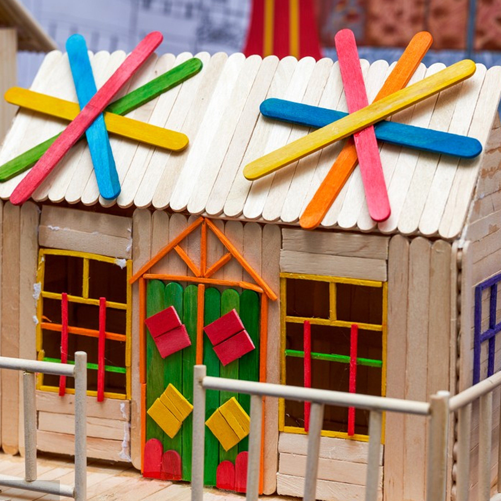 200Pcs Bright Colored Wood Ice - огляд і ціна Art Craft Jumbo