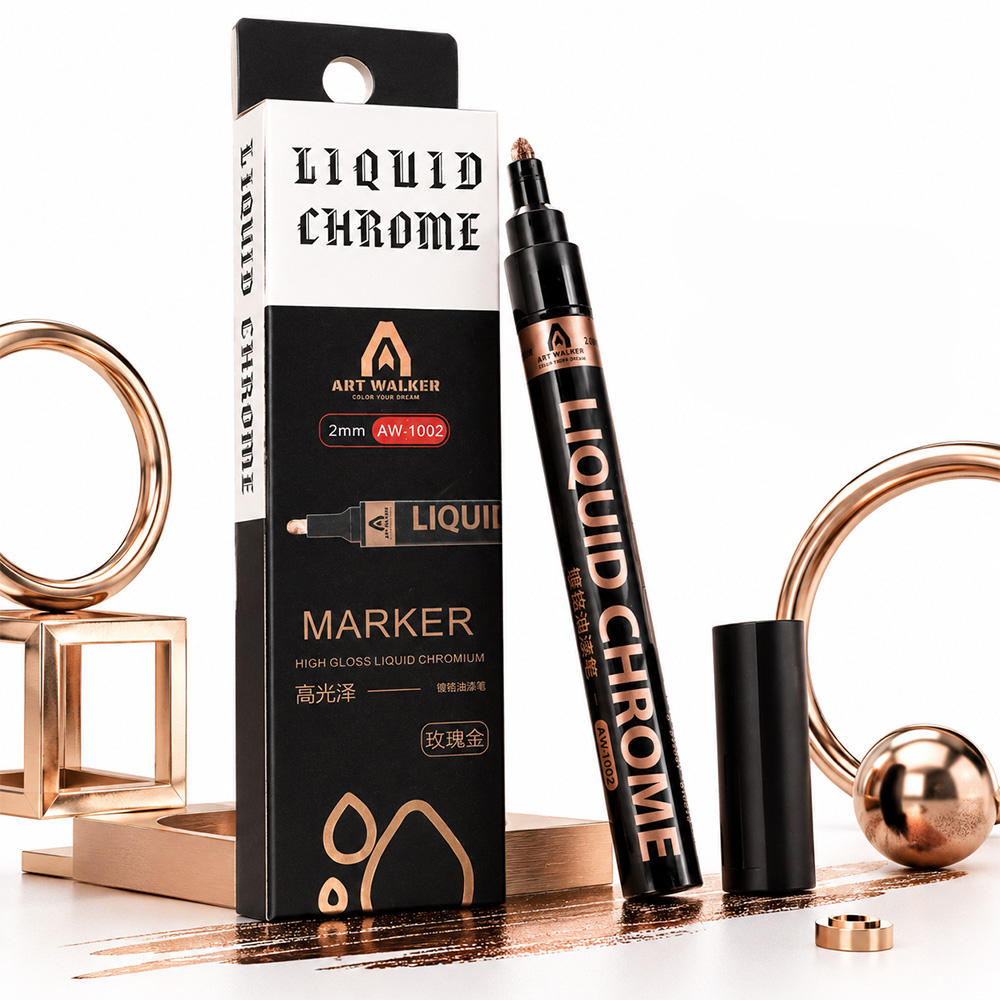 2mm Liquid Chrome Marker High  - огляд і ціна Art Craft Mirror