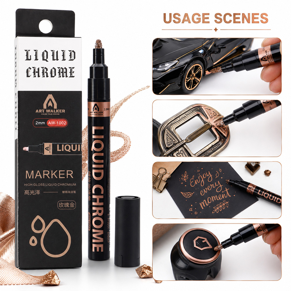 2mm Liquid Chrome Marker High  - огляд і ціна Art Craft Mirror