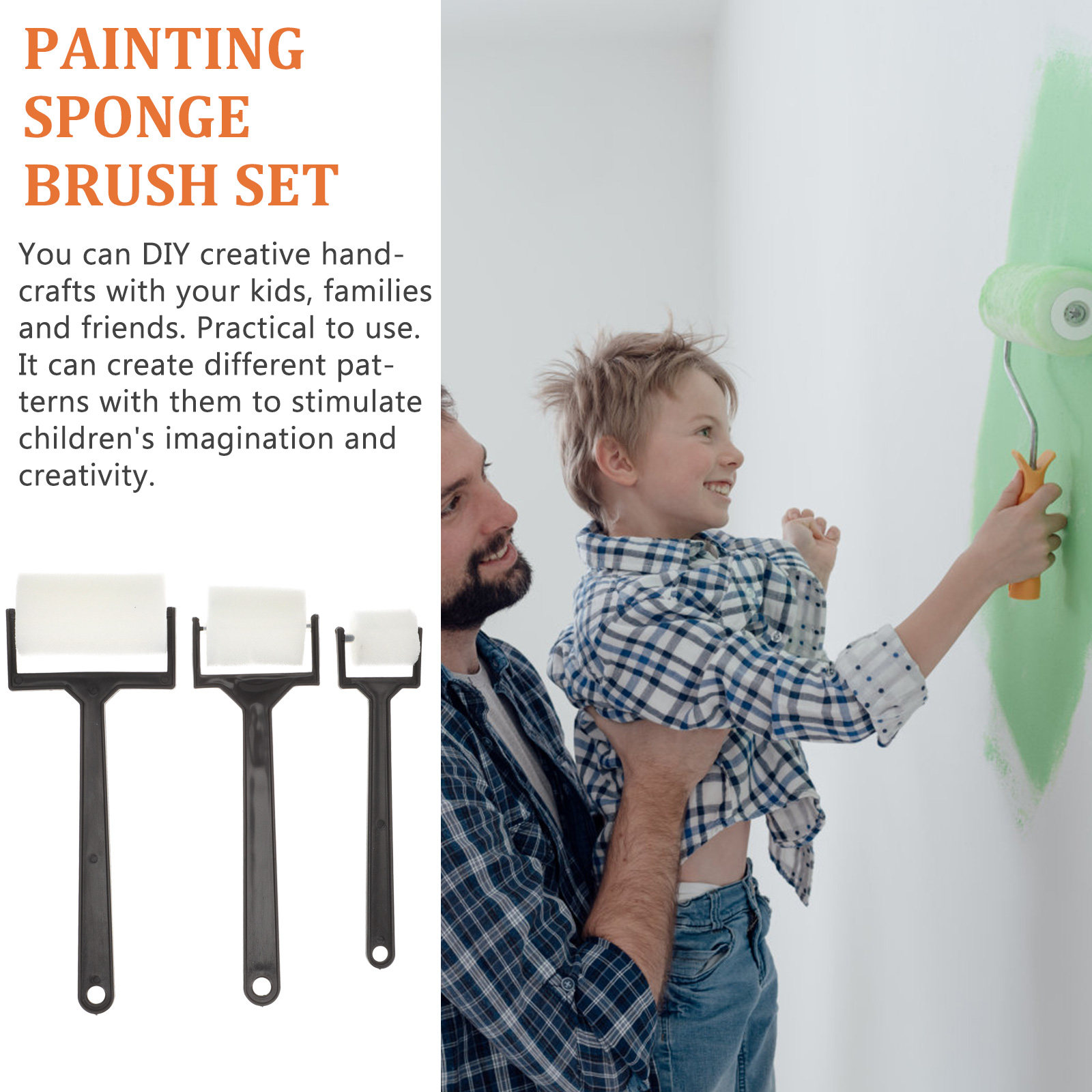 15Pcs Art Painting Sponge Brus - огляд і ціна Art Craft For Preschool