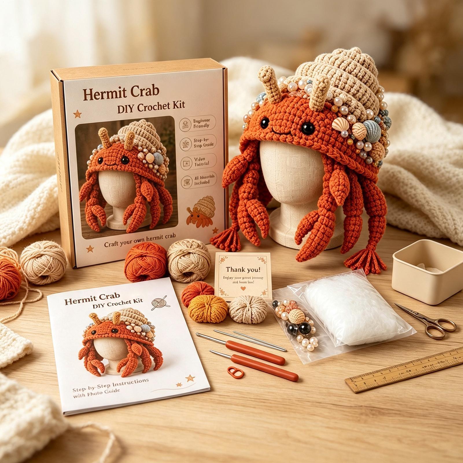 Hat Crochet Kit Handmade Sea A - огляд і ціна Art Craft Hat