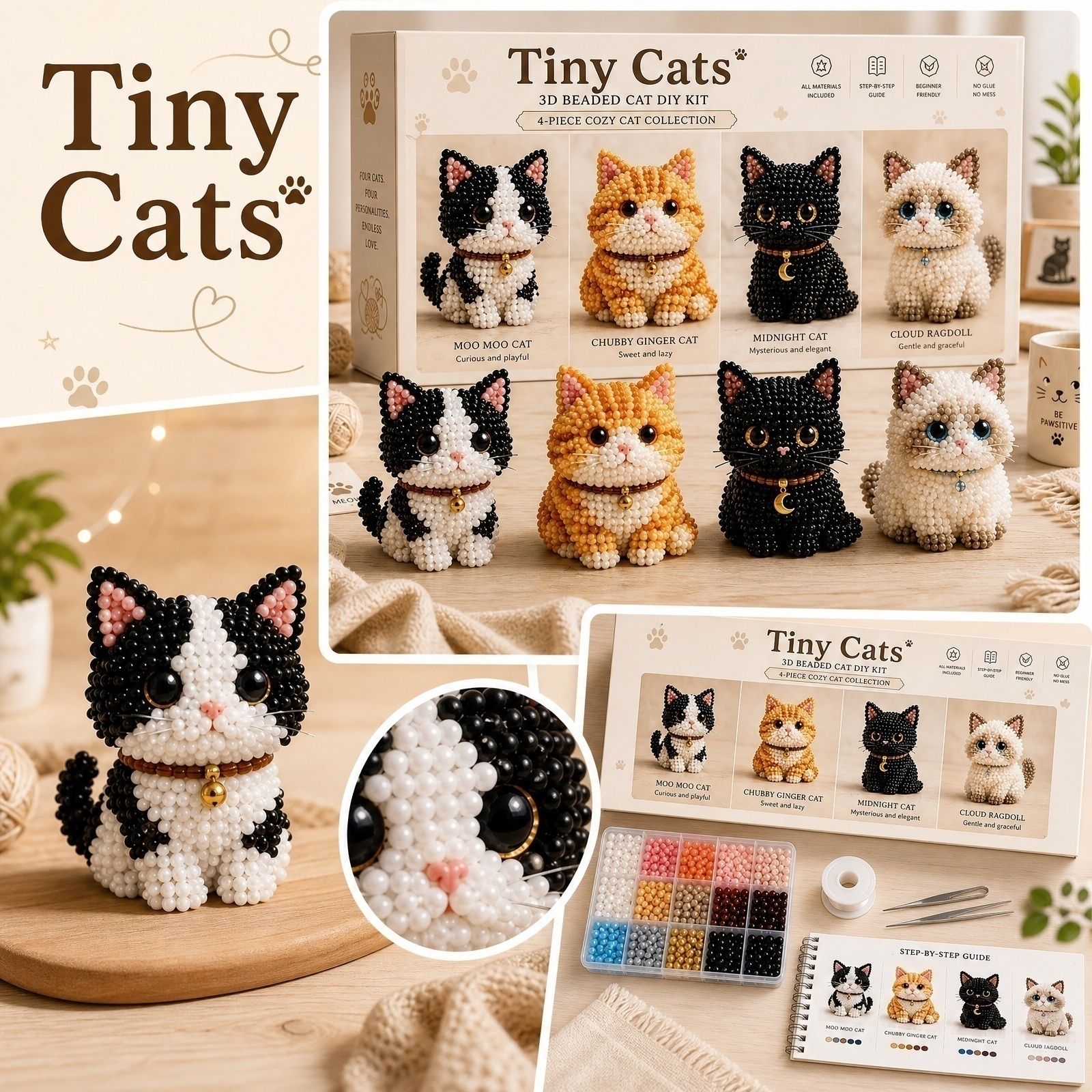 Tiny Beads 3D Beaded Animal Ki - огляд і ціна Art Craft Earth Day