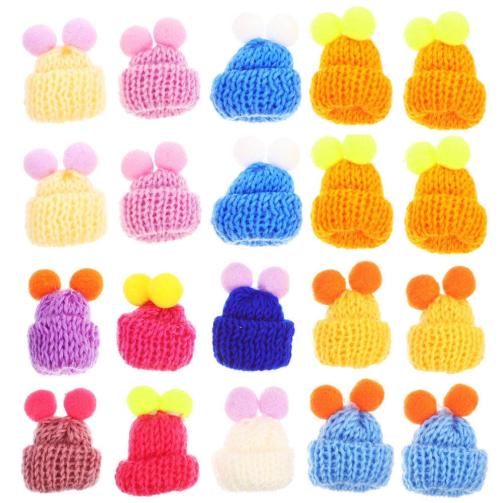 60Pcs Mini Knit Hats Wool Yarn - огляд і ціна Art Craft Hat