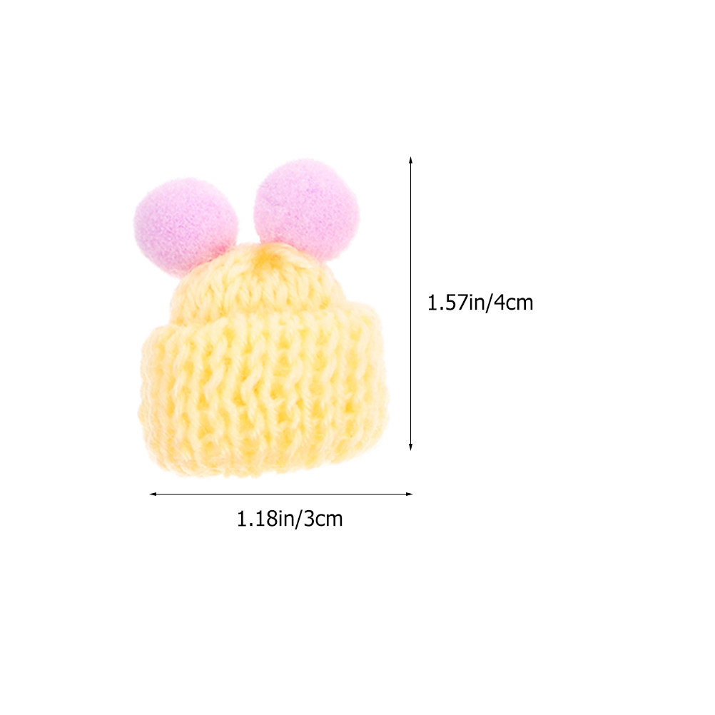 60Pcs Mini Knit Hats Wool Yarn - огляд і ціна Art Craft Hat