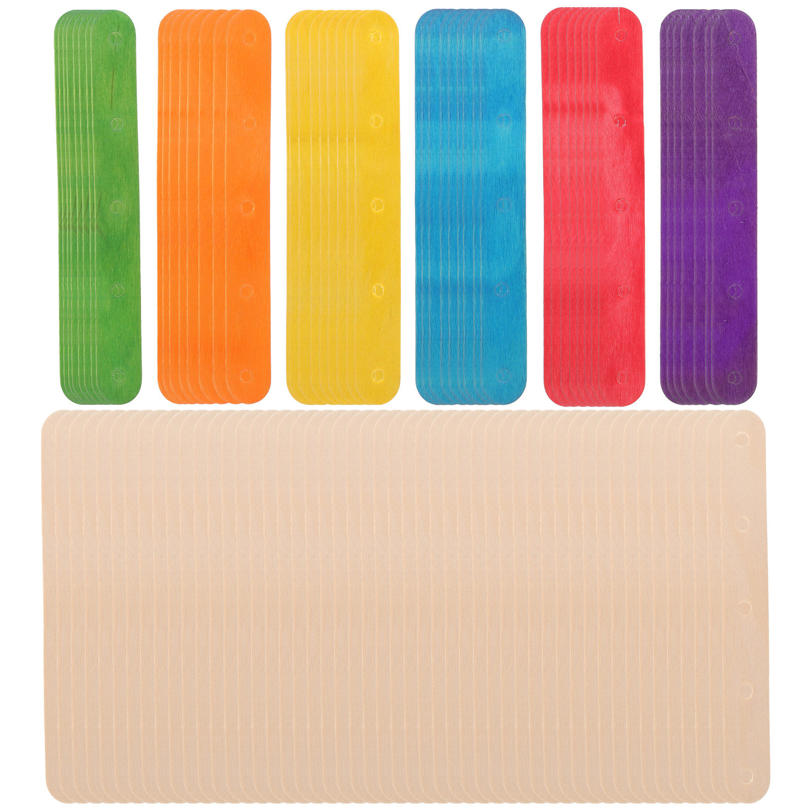 100Pcs Wood Craft Sticks Color - огляд і ціна Art Craft Jumbo