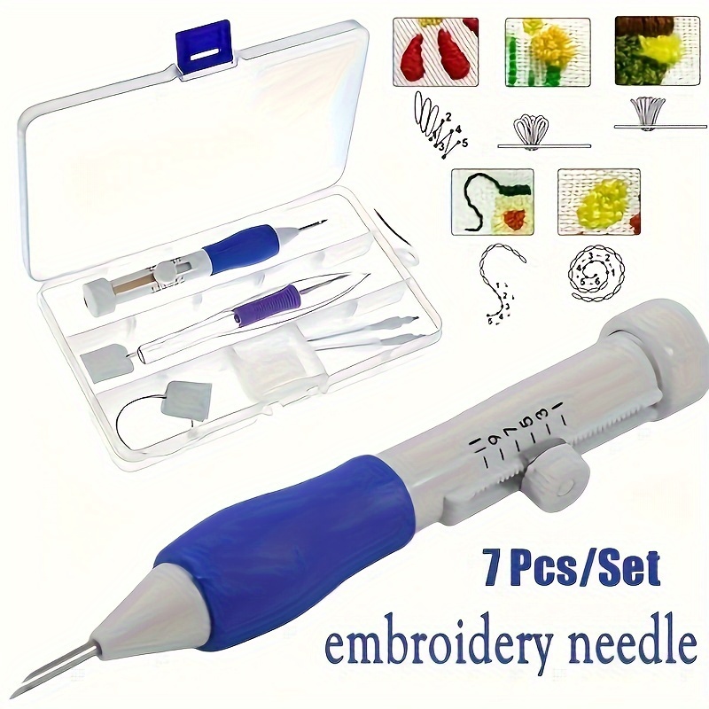 7-Piece Embroidery Punch Needl - огляд і ціна Punch Needle Kit