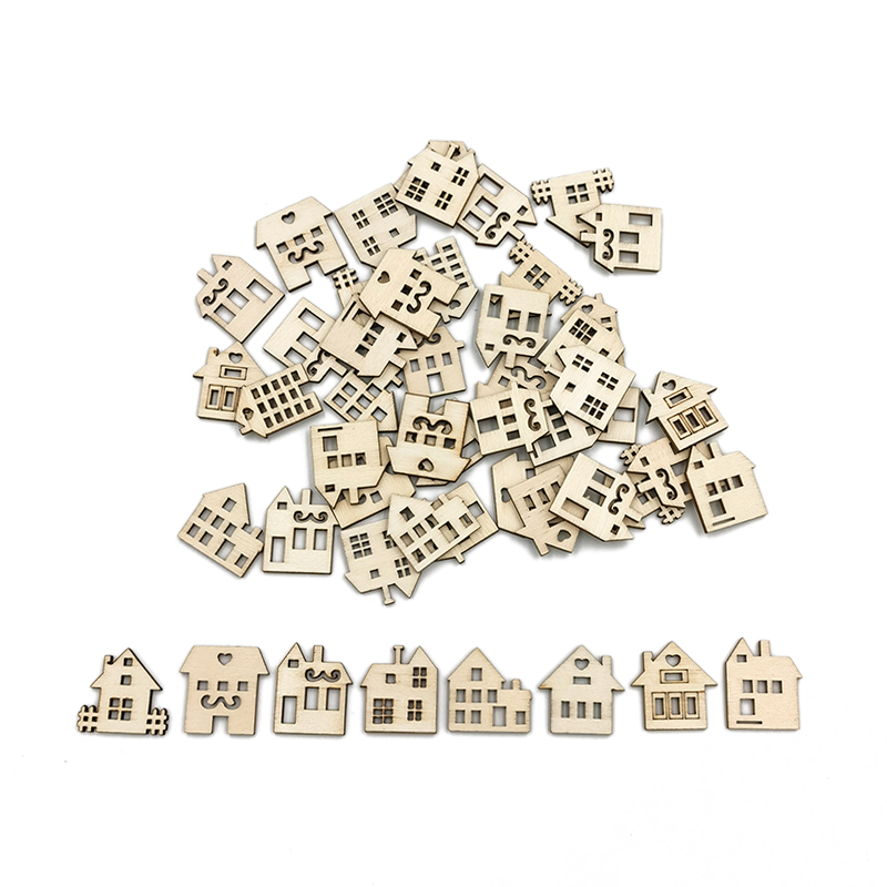 50pcs Unpainted Wood Slices fo - огляд і ціна Art Craft For Preschool