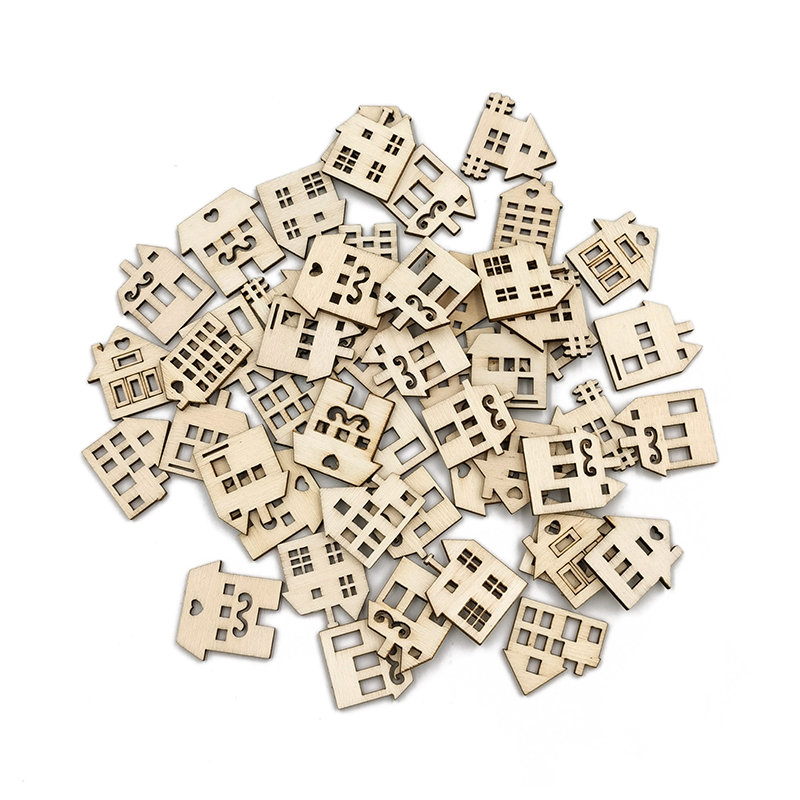 50pcs Unpainted Wood Slices fo - огляд і ціна Art Craft For Preschool