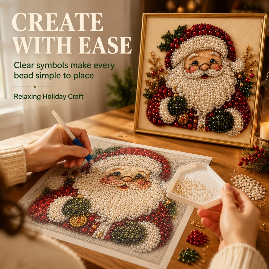 DIY Christmas Pearl Diamond Pa - огляд і ціна Art Craft Glasses Frames