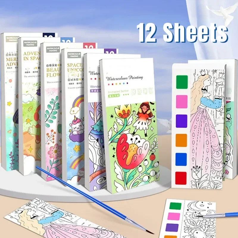 Kids Portable Watercolor Paint - огляд і ціна Gouache Paint Set