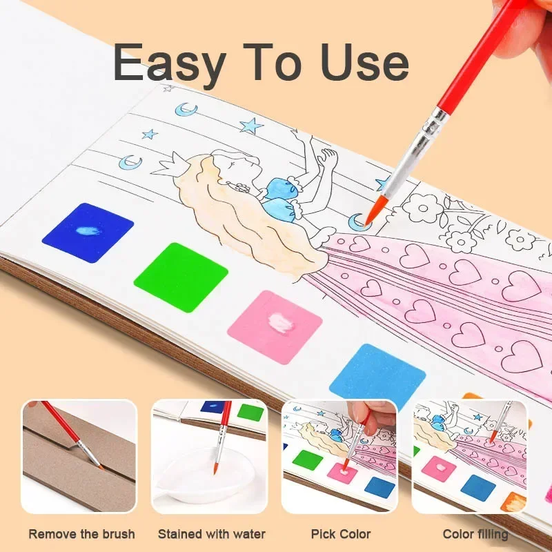 Kids Portable Watercolor Paint - огляд і ціна Gouache Paint Set